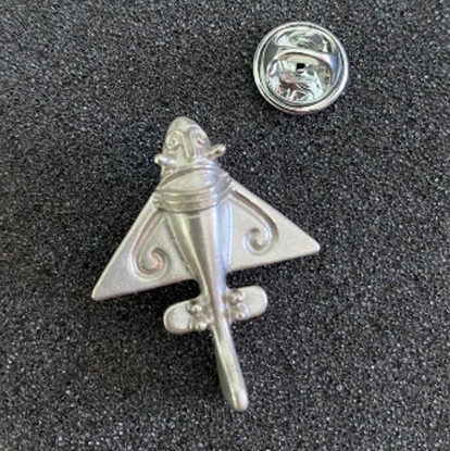 Bild von Edelmetall Goldflieger - Anstecker - silberfarbig